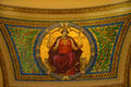 Justice mosaic in rotunda of Wisconsin State Capitol. Madison, WI.
