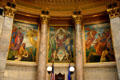 Mural showing east meeting west in Senate chamber of Wisconsin State Capitol. Madison, WI.