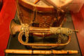 Civil War trumpet, drum & fife at Wisconsin Veterans Museum. Madison, WI