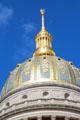 Gilded Capitol dome at West Virginia State Capitol. Charleston, WV.