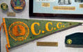 Civilian Conservation Corp banner & Depression-era symbols at West Virginia State Museum. Charleston, WV.