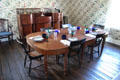 Dining room table & sideboard at Craik-Patton House. Charleston, WV.