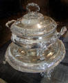 Silver soup tureen by Paul Storr of Britain at Huntington Museum of Art. Huntington, WV.