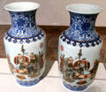 Chinese pair of porcelain vases with poem at Huntington Museum of Art. Huntington, WV.