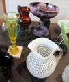 Collection of items in Glass Gallery at Huntington Museum of Art. Huntington, WV.