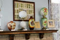 Fostoria vases & lamps at Fostoria Glass Museum. Moundsville, WV.