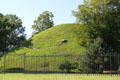 Native American mound at Grave Creek Mound Archaeological Complex. Moundsville, WV.