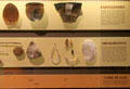 Native containers & ornaments at Grave Creek Mound Museum. Moundsville, WV.