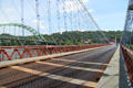 Deck details of Wheeling Suspension Bridge. Wheeling, WV.