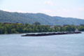 Coal barge on Ohio River. Wheeling, WV.