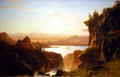 Island Lake in Wyoming Wind River Range painting by Albert Bierstadt at Buffalo Bill Center of the West. Cody, WY.