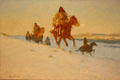Snow Trail painting by Frederic Remington at Buffalo Bill Center of the West. Cody, WY.