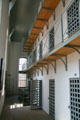 Cell block ranges of Wyoming Territorial Prison. Laramie, WY