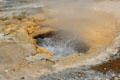 Water boils in pool in Old Faithful area of Yellowstone National Park. WY.