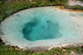Blue pool of West Thumb Geyser Basin on Yellowstone Lake in Yellowstone National Park. WY.