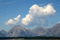 Clouds over Jackson Lake in Grand Teton National Park. WY.