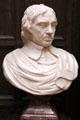Oliver Cromwell marble portrait bust after John Michael Rysbrack at Lady Lever Art Gallery. Liverpool, England