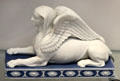 Wedgwood white & blue jasper neo-classical Sphinx at Lady Lever Art Gallery. Liverpool, England.