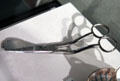 Allan Line grape scissors at Merseyside Maritime Museum. Liverpool, England.