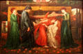 Dante's Dream painting by Dante Gabriel Rossetti at Walker Art Gallery. Liverpool, England.