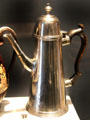 Silver coffeepot by Benjamin Brancker of Liverpool at Walker Art Gallery. Liverpool, England.