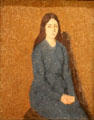 Girl in a Blue Dress painting by Gwen John at National Museum of Wales. Cardiff, Wales.