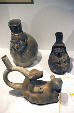 Mochika ceramics from Peru in Incan Museum, Cusco. Peru.