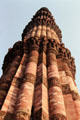Intricate brickwork of Qutub Minar. Delhi, India