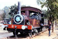 Antique steam locomotive at rail museum. Delhi, India.