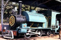 Saddle-back steam locomotive 207 at rail museum. Delhi, India.