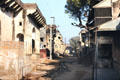Buildings lining streets of town near Mandawa. India.