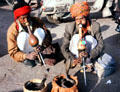 Snake charmers with cobras in Jaipur. India