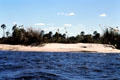 Sandy banks of Zambezi River. Zimbabwe.