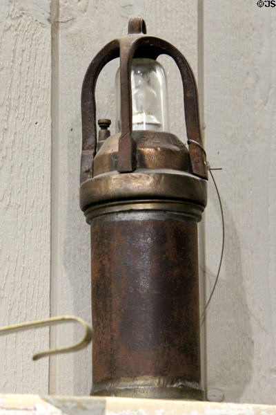 Miner's lamp at Van Gogh House in Cuesmes. Mons, Belgium.