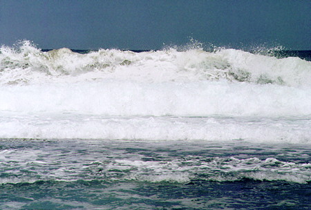 Surf north of Bathsheba. Barbados.