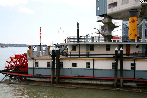 Samson V Maritime Museum on Fraser River at Westminster Quay Public Market. New Westminster, BC.