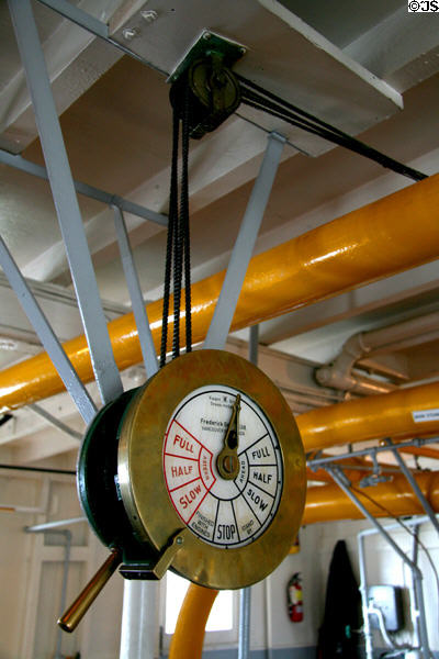 Speed telegraph of Samson V. New Westminster, BC.