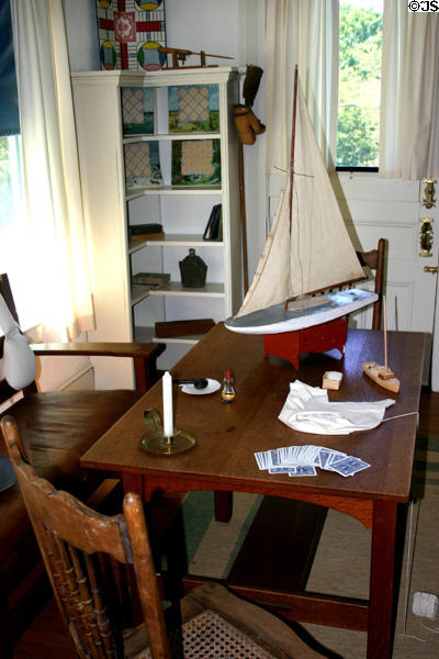 Games room of FDR Campobello home. NB.