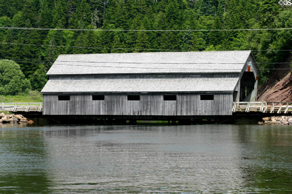 Irish River covered bridge (1935) at St. Martins. NB.