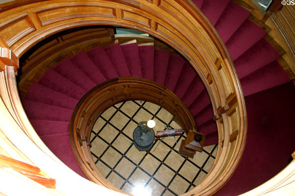 Spiral stairwell in New Brunswick Provincial Parliament. Fredericton, NB.