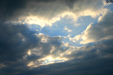 Clouds over Port Huron, MI. ON.