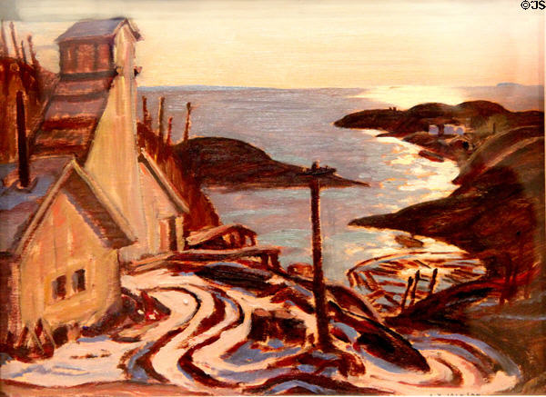 Radium Mine, Great Bear Lake painting (1938) by A.Y. Jackson at National Gallery of Canada. Ottawa, ON.