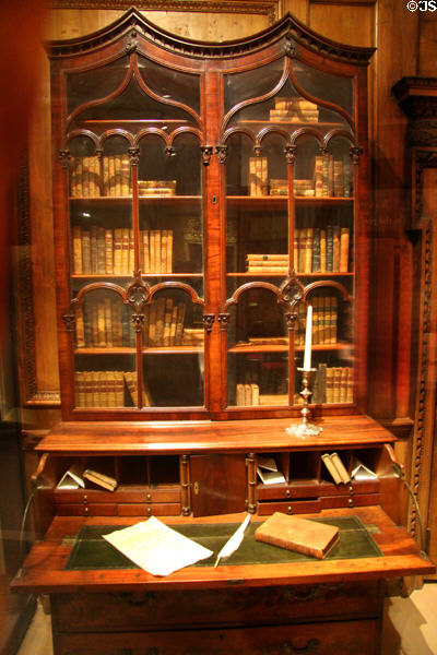 English drop-front desk (18thC) at Royal Ontario Museum. Toronto, ON.