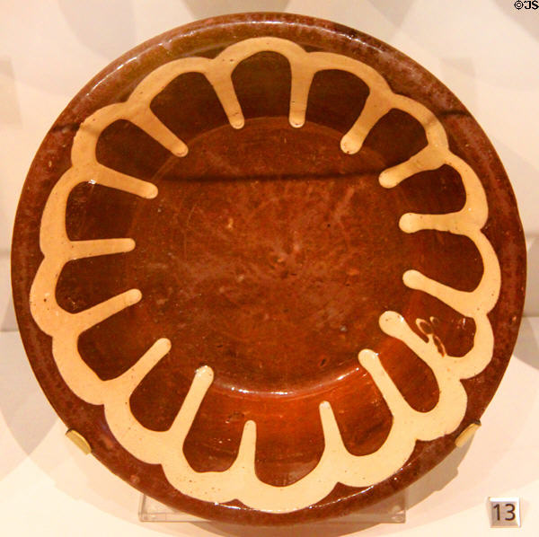 Earthenware utility bowl (c1875-80) from Prince Edward Island at Royal Ontario Museum. Toronto, ON.