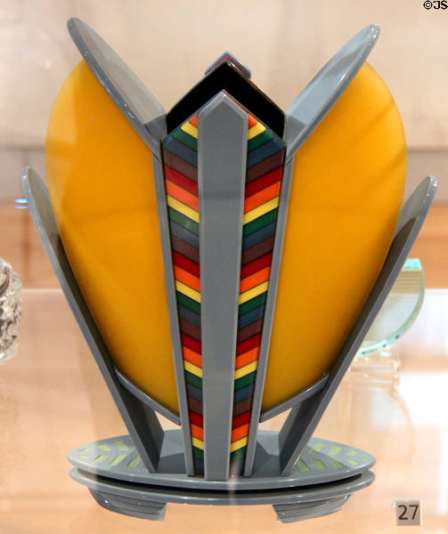 Porcelain lotus vase (c1985) by Karl Schantz at Royal Ontario Museum. Toronto, ON.