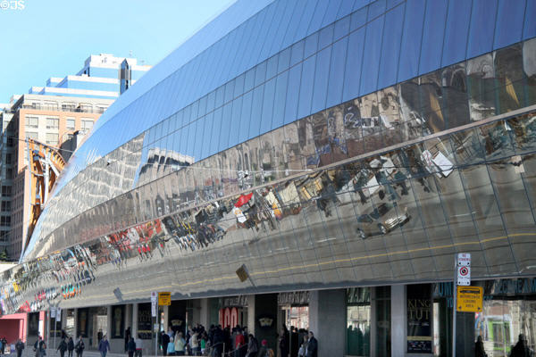 Mirrored reflection off Art Gallery of Ontario. Toronto, ON.