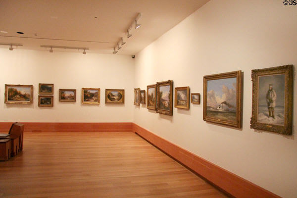 Collection of Cornelius Krieghoff paintings at Art Gallery of Ontario. Toronto, ON.