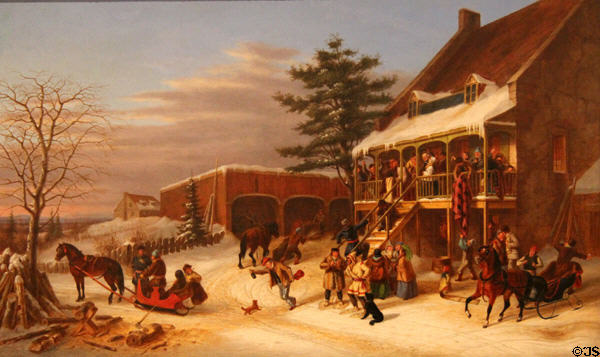 J.B. Jolifou, Aubergiste painting (1871) by Cornelius Krieghoff at Art Gallery of Ontario. Toronto, ON.