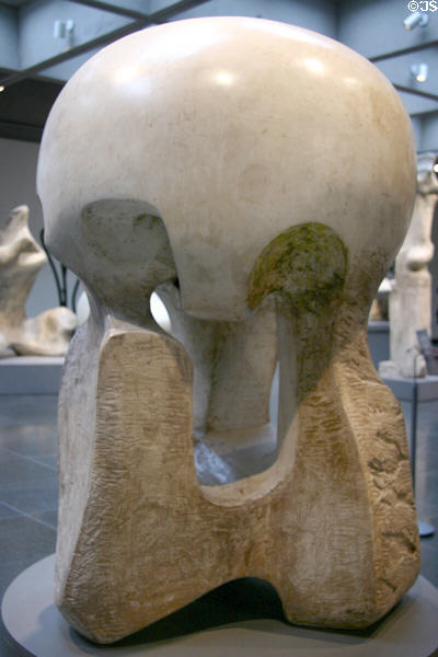 Atom Piece original plaster sculpture (1964-5) by Henry Moore at Art Gallery of Ontario. Toronto, ON.