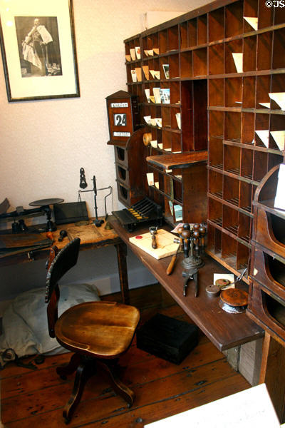 Post office museum in L.M. Montgomery childhood home. Cavendish, PE.